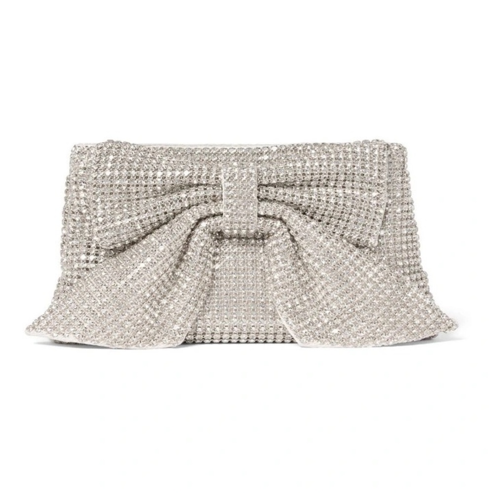 Glamorous EVER NEW Jolene Jewel Bow Clutch - Picture 2 of 9